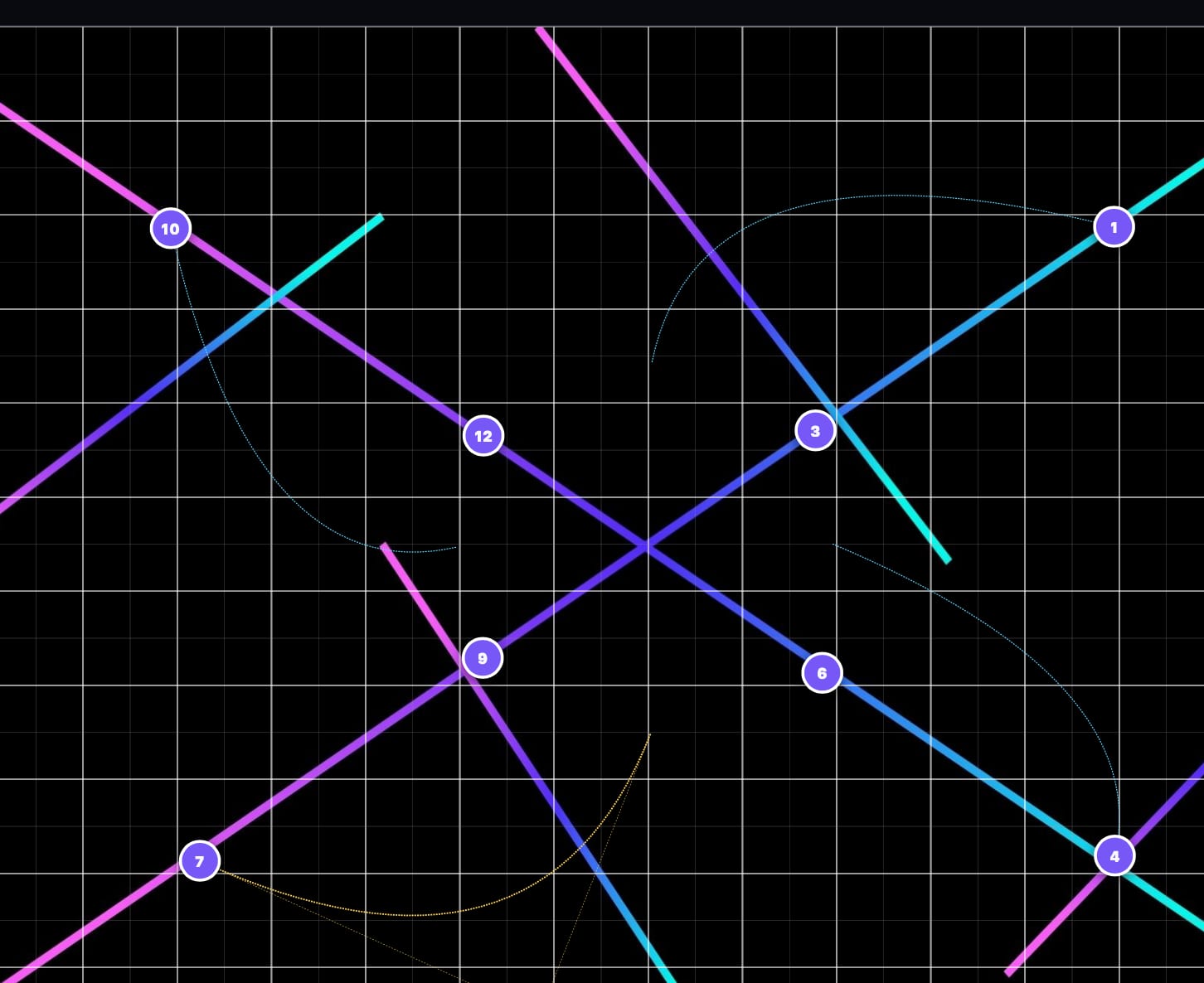 A close view of performers and pathways on the SET performance floor.